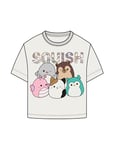 NAME IT Nkfoctiv Squish Nreg SS Top Box Vde T-Shirt, Cloud Dancer, 110 Fille