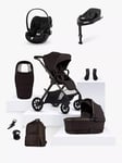 Silver Cross Reef 2 Special Edition Pushchair & Accessories with Cybex Cloud G Car Seat and Base G Bundle, Gancahe/Black