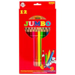 Sense Träfärgpennor Jumbo, 12-Pack