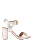 Carvela Sadie Block Heel Open Toe Sandals, Gold