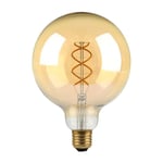 V-tac - Ampoule led Globe E27 G125 4,8W Ambrée Filament VT-2085 - 300° - Blanc chaud - 1800K