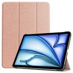 Till iPad Air 11 (2024) Slim fit tri-fold fodral - RoseGold