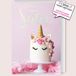 Amazing Sister Musical Birthday Card Singing Happy Birthday To You Olivia