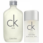 Calvin Klein CK One Duo EdT 100 ml, Deostick 75 ml