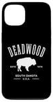 iPhone 13 Deadwood South Dakota USA Bison Design Souvenir Case