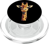 Girafe pixel ludique dans un style rétro pour enfants, filles, garçons PopSockets PopGrip pour MagSafe