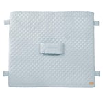 roba Matelas à Langer Imperméable 85 x 75 cm roba Style - avec Ceinture de Maintien - 4 Attaches pour le Fixer à la Table - Sans Phtalate - Facile à Nettoyer - Bleu Clair