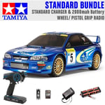 TAMIYA RC 58631 Subaru Impreza Monte Carlo TT02 1:10 Standard Wheel Radio Bundle