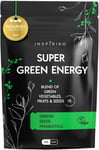 Inspiriko Super Greens Powder with 18 Superfood Powders & Probiotics (150g)