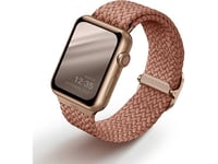 Uniq Aspen Apple Watch Strap 44/42/45 Mm Series 1/2/3/4/5/6/7/8/9/Se/Se2 Braided Pink/Grapefruit Pink