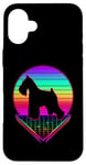 iPhone 16 Plus Miniature Schnauzer Retro Vintage 80s Funny Dog Lover Case