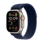 Apple Watch Ultra 2 GPS + Cellular 49 mm Boîtier en Titane Naturel avec Boucle Trail Bleu M/L