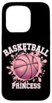 Coque pour iPhone 15 Pro Joueuse de basket-ball Basketball Princess