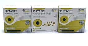 3x Optase Hayfever allergy eye drops for contact lenses & dry eyes EXP:07/26+