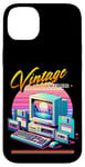 Coque pour iPhone 14 Plus Vintage Vibes Retro Old School Computer Style années 80 Synthwave