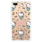 Coque pour iPhone 7 Plus - iPhone 8 Plus - Hello Kitty Patron Stickers