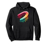 Dripping Paint Boomerang Thrower Boomerangs Pullover Hoodie