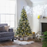 Habitat 6ft Pre Lit Snow Tipped Christmas Tree