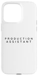 iPhone 15 Pro Max Production Assistant, Film Production Assistants Modern Font Case