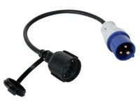 CABLE ADAPTATEUR AVEC PRISE SCHUKO VERS FICHE CEE - TERRE ALLEMANDE - H07RN-F 3G