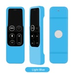 Light Blue Housse de protection pour télécommande Apple TV 4, en Silicone, étanche Nipseyteko