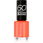 Rimmel 60 Seconds Super Shine nail polish shade 404 Ora-ngy Vibe 8 ml