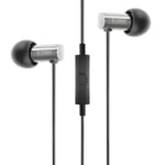 Final E2000CS In Ear Isolating Earphones with Smartphone Controls & Mic - Silver