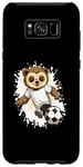 Coque pour Galaxy S8+ Paresseux jouant au football | Équipe de sports de bande dessinée