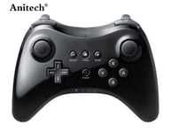 Contrôleur De Manette Sans Fil Noir - Dual Joysticks Analogiques Pour Nintendo Wii U Pro