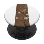 Peinture d'art chinois vêtements fleurs blanches décoration personnages PopSockets PopGrip Adhésif