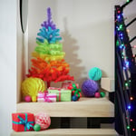 Argos Home 3ft Slim Christmas Tree - Rainbow