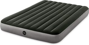 INTEX Matelas prestige downy 2 places large avec gonfleur inclus Fiber-Tech