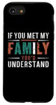 iPhone SE (2020) / 7 / 8 Funny Sarcastic If you Met my Family You'd Understand Family Case