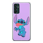 ERT GROUP mobile phone case for Samsung M13 4G original and officially Licensed Disney pattern Stitch 012 optimally adapted to the shape of the mobile phone, case made of TPU