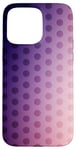 Coque pour iPhone 15 Pro Max Dégradé de couleur violet et rose à pois