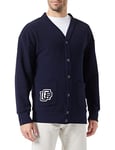 United Colors of Benetton Men's Jacket M/L 3P73U6001 Long Sleeve Sweatshirt, Dark Blue 016, S