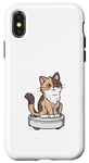 Coque pour iPhone X/XS Playful House Cleaner Kitten Lover Robot Aspirateur Chat