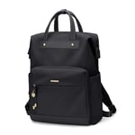 GOLF QUALITY Sac à Dos Femme 15,6 Pouces Sac à Dos Ordinateur Portable Imperméable Grande Capacité Sac à Dos D'affaires pour Femme École Travail Collège,Sac a dos Voyage Noir