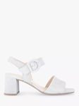 Gabor Kooky Open Toe Heeled Sandals, Silver