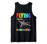 Flying Through Kindergarten Fighter Jet Back To School Tank Top