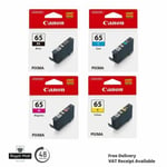 Original Canon CLI65 C.M.Y.K Ink Cartridges for Canon Pixma Pro200 Printers