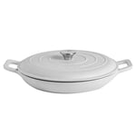 Cast Iron Shallow Casserole Dish 2.3 Litre