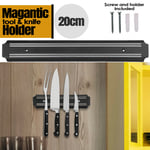 Wall Mounted Magnetic Knife Holder Kitchen Utensils Rack Storage Strip Mount Bar