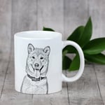 Shiba Inu - koira-muki, hurmaava muki grafiikalla, lahja omalla valokuvallasi Art-Dog -brändiltä