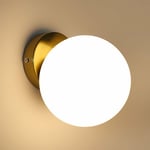 Applique Murale Moderne, Plafonniers Luminaires E27 en verre, Lampe Murale Interieur pour étude, allée, vestiaire