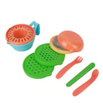 (9-Piece Boxed))Baby Food Maker HoleShaped Grinding Newborn Masher Stacked