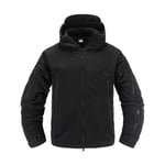 (xxL-Black)Huomaa, että nimikkeemme alkavat värillä ja koolla. Jos tarvitset eri väriä tai kokoa, ilmoita haluamasi väri tai koko. Tactical fleecetakki Military Uniform Soft Shell Casual hupullinen takki Miesten lämpöarmeijan vaatteet