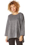 Long Sleeve Textured Jersey Top