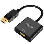 Adaptateur Displayport HDMI TSUPY 4K Connecteurs Plaqués Or Adaptateur DP (Display Port) mâle vers Hdmi Femelle HDMI Displayport to HDMI pour PC Portable Écran Projecteur etc