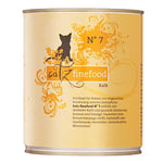 catz finefood N° 7 Boeuf & Veau Nourriture Fine pour Chat Humide, raffinée à l'abricot et à l'ananas, 6 boîtes de 800 g